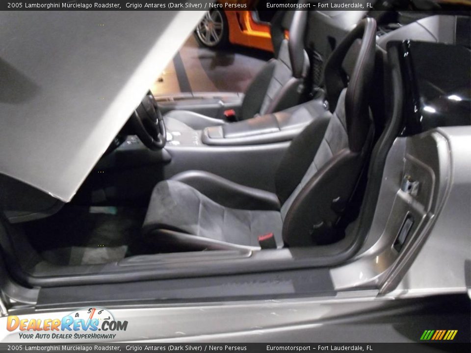 2005 Lamborghini Murcielago Roadster Grigio Antares (Dark Silver) / Nero Perseus Photo #49