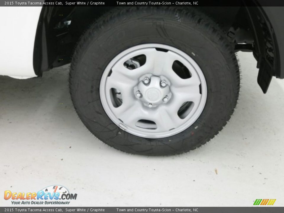 2015 Toyota Tacoma Access Cab Super White / Graphite Photo #3
