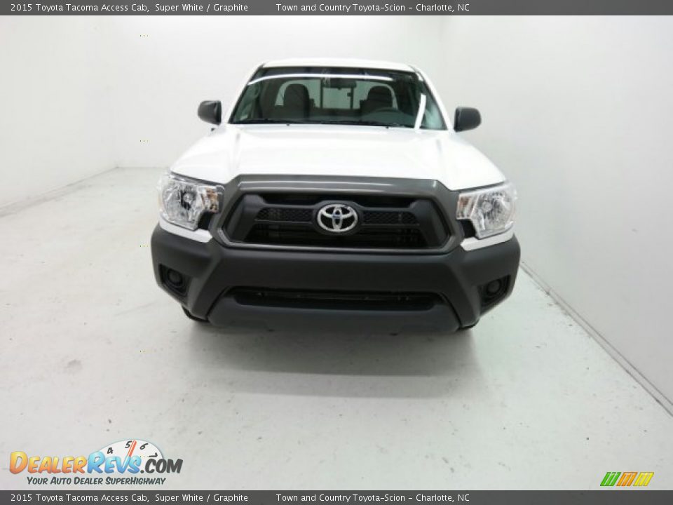 2015 Toyota Tacoma Access Cab Super White / Graphite Photo #5