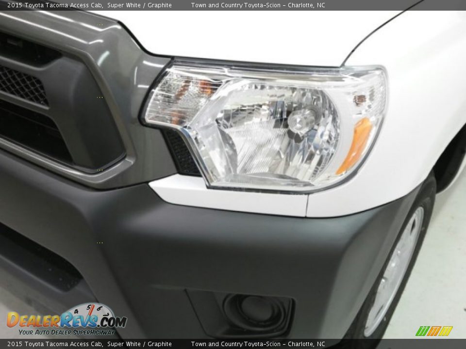 2015 Toyota Tacoma Access Cab Super White / Graphite Photo #6