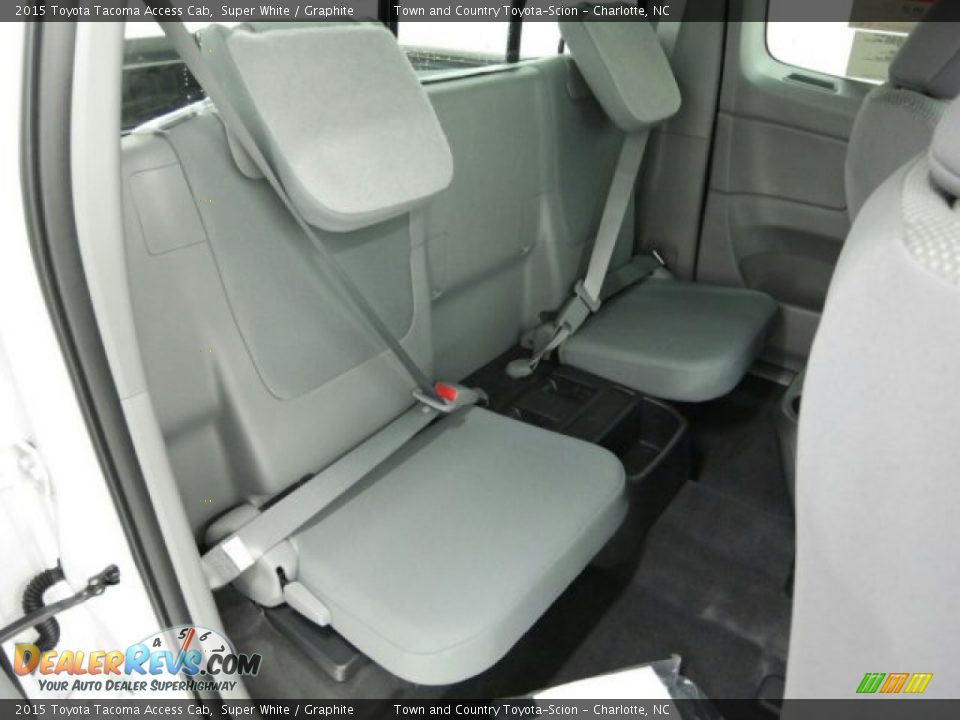 Rear Seat of 2015 Toyota Tacoma Access Cab Photo #10