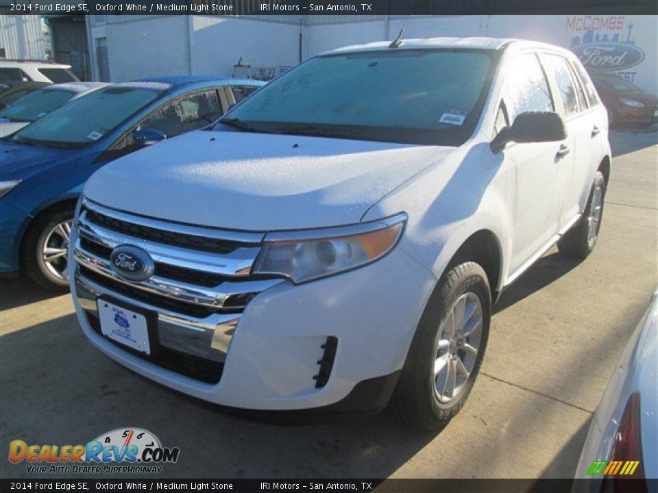 2014 Ford Edge SE Oxford White / Medium Light Stone Photo #3