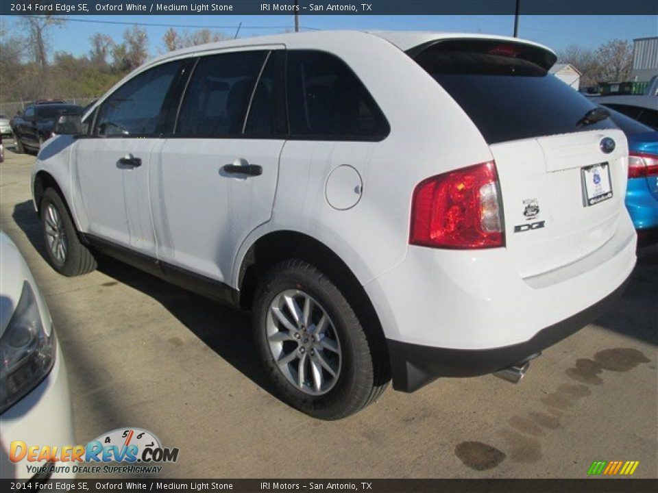 2014 Ford Edge SE Oxford White / Medium Light Stone Photo #5
