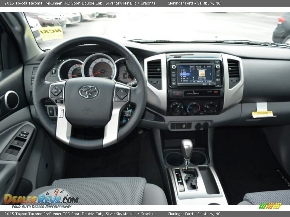2015 Toyota Tacoma PreRunner TRD Sport Double Cab Silver Sky Metallic / Graphite Photo #8