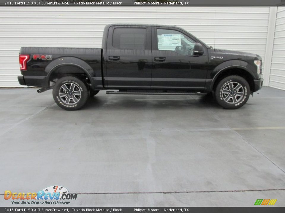 Tuxedo Black Metallic 2015 Ford F150 XLT SuperCrew 4x4 Photo #3