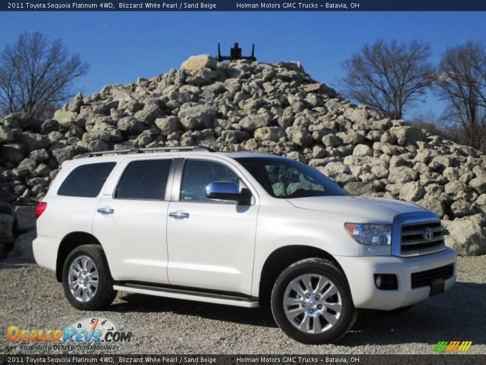 Blizzard White Pearl 2011 Toyota Sequoia Platinum 4WD Photo #1