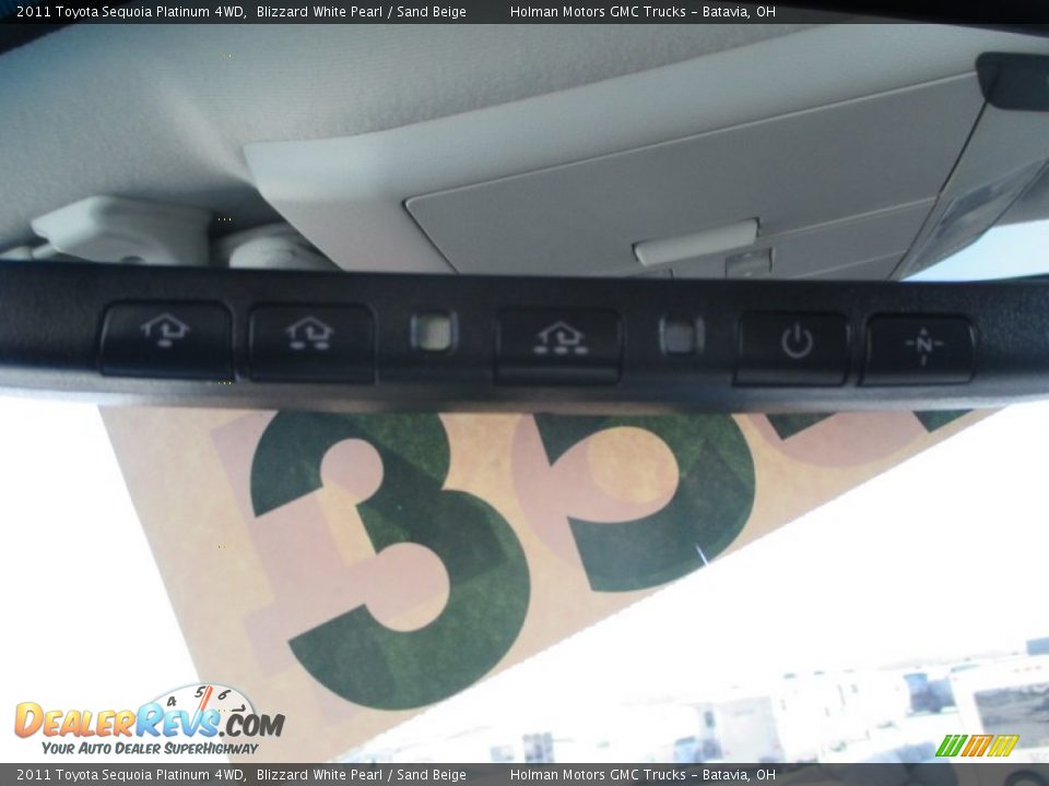 2011 Toyota Sequoia Platinum 4WD Blizzard White Pearl / Sand Beige Photo #19