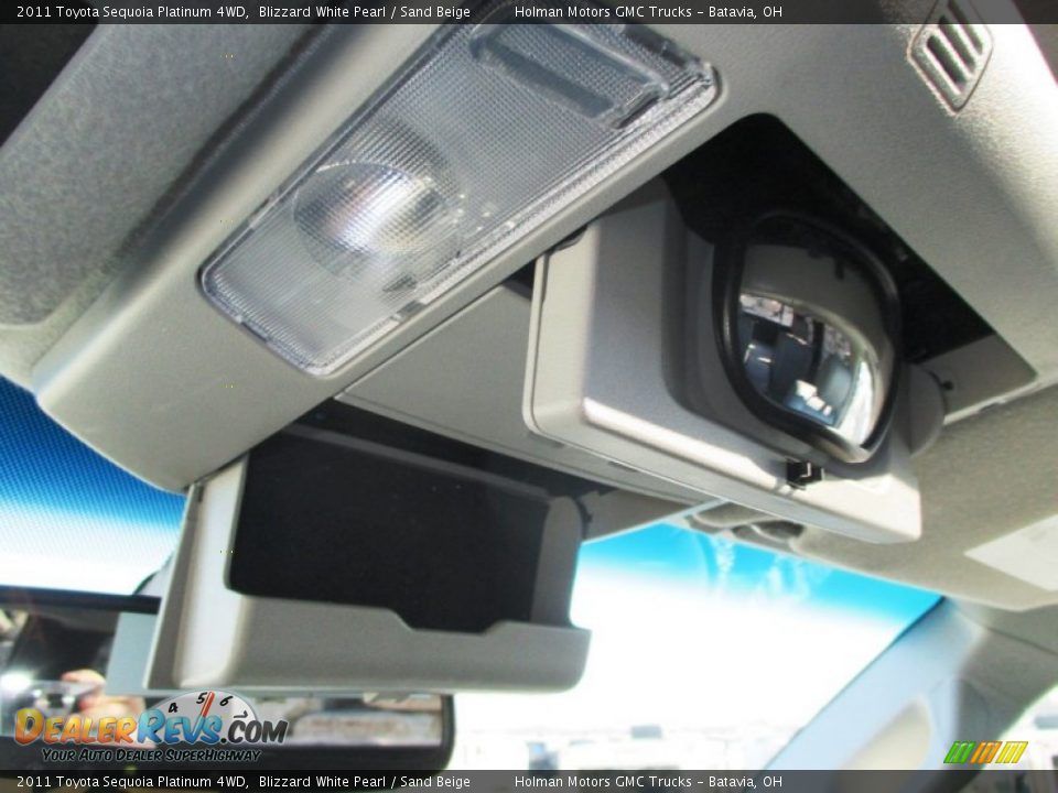 2011 Toyota Sequoia Platinum 4WD Blizzard White Pearl / Sand Beige Photo #20