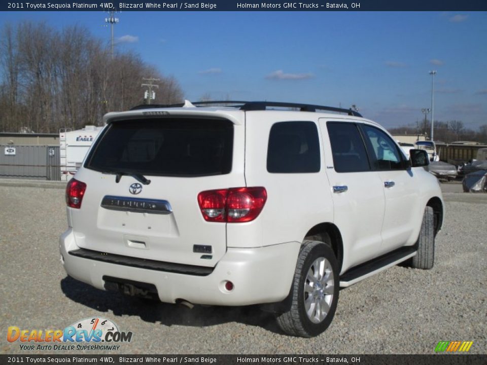 Blizzard White Pearl 2011 Toyota Sequoia Platinum 4WD Photo #29
