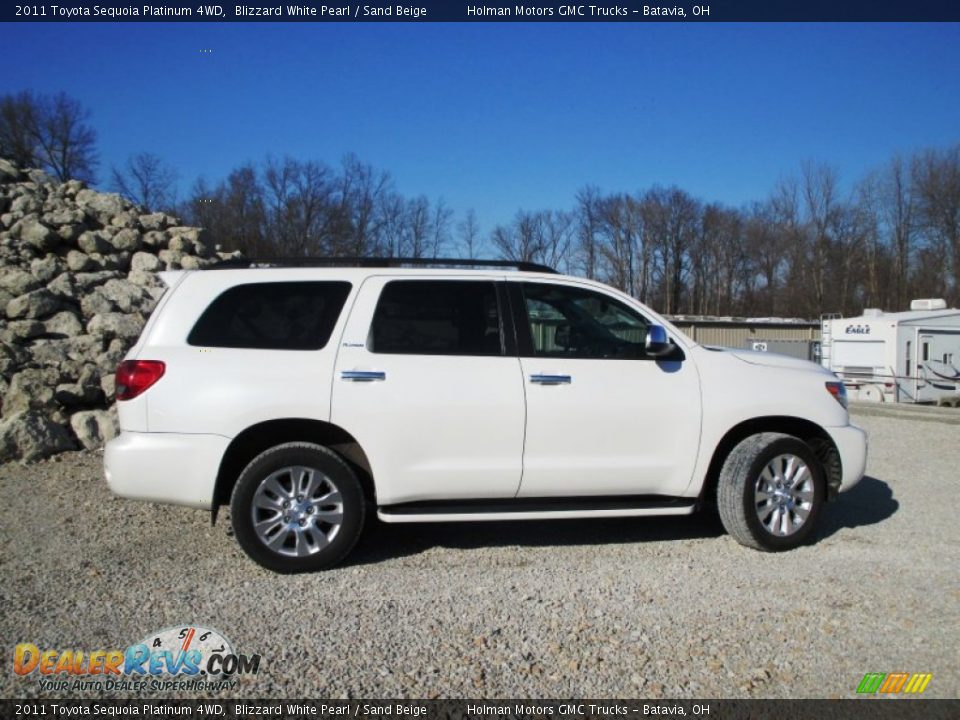 Blizzard White Pearl 2011 Toyota Sequoia Platinum 4WD Photo #33