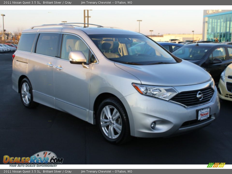 2011 Nissan Quest 3.5 SL Brilliant Silver / Gray Photo #2