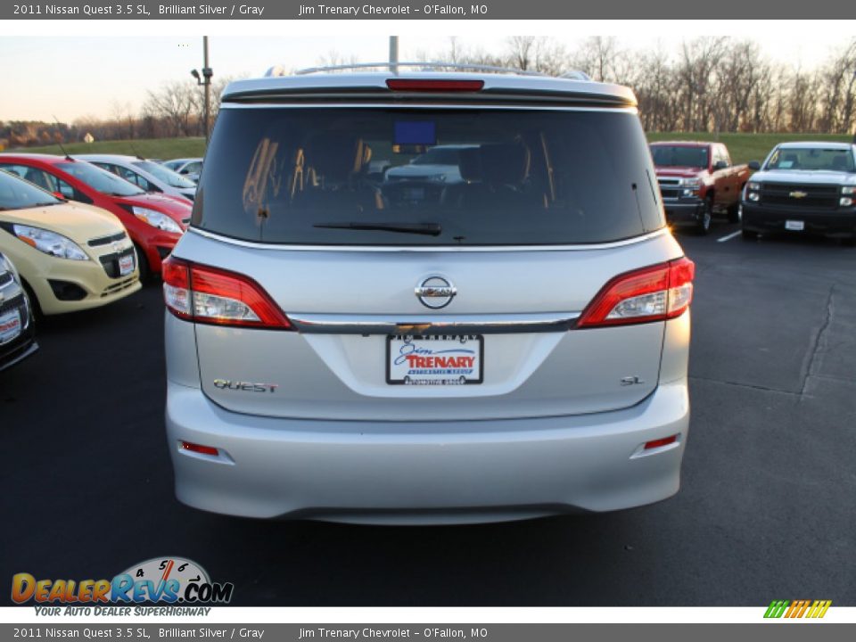 2011 Nissan Quest 3.5 SL Brilliant Silver / Gray Photo #6