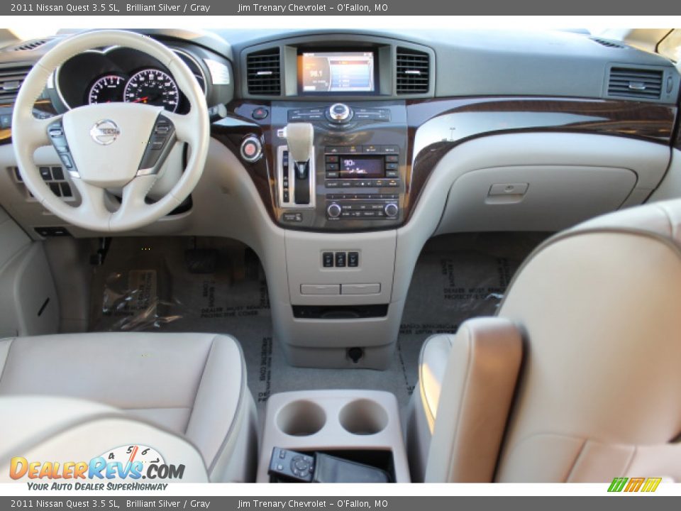 2011 Nissan Quest 3.5 SL Brilliant Silver / Gray Photo #10