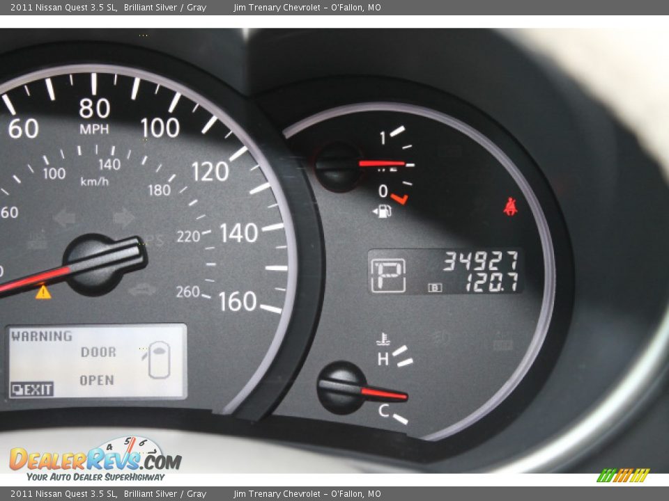 2011 Nissan Quest 3.5 SL Brilliant Silver / Gray Photo #14