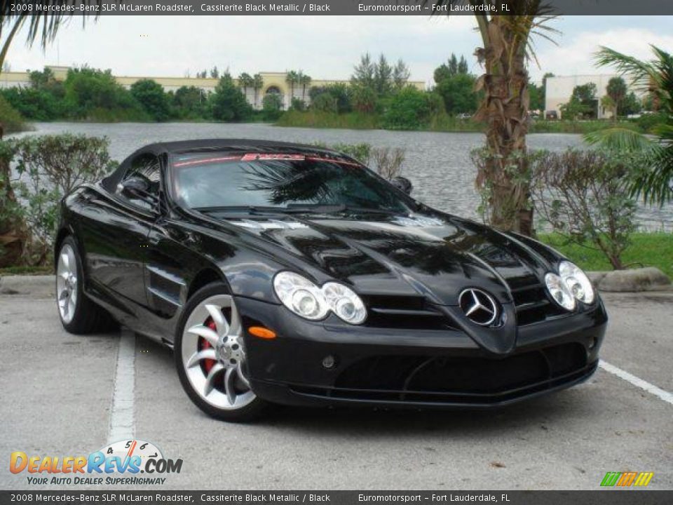 2008 Mercedes-Benz SLR McLaren Roadster Cassiterite Black Metallic / Black Photo #1