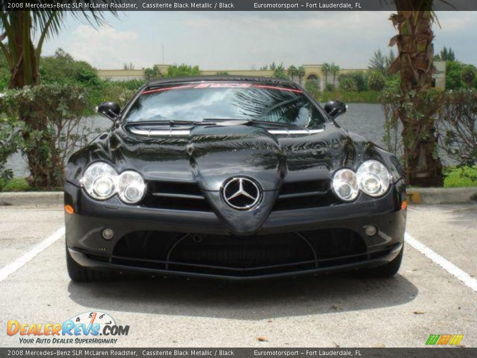2008 Mercedes-Benz SLR McLaren Roadster Cassiterite Black Metallic / Black Photo #2