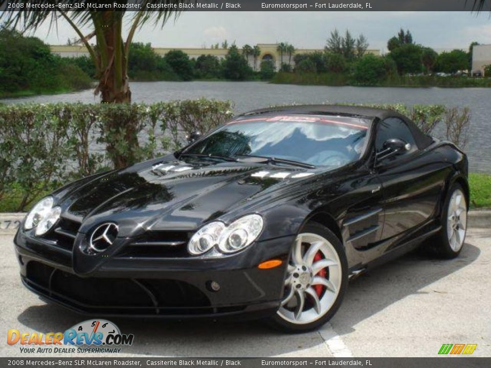 2008 Mercedes-Benz SLR McLaren Roadster Cassiterite Black Metallic / Black Photo #3