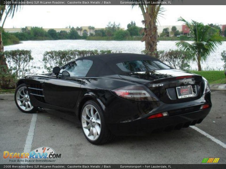 2008 Mercedes-Benz SLR McLaren Roadster Cassiterite Black Metallic / Black Photo #4
