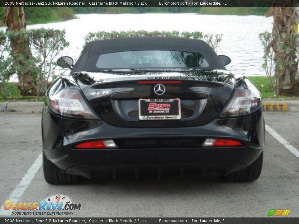2008 Mercedes-Benz SLR McLaren Roadster Cassiterite Black Metallic / Black Photo #5