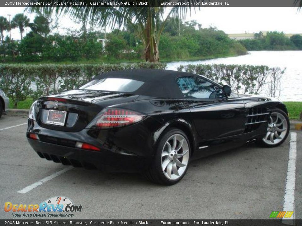 2008 Mercedes-Benz SLR McLaren Roadster Cassiterite Black Metallic / Black Photo #6