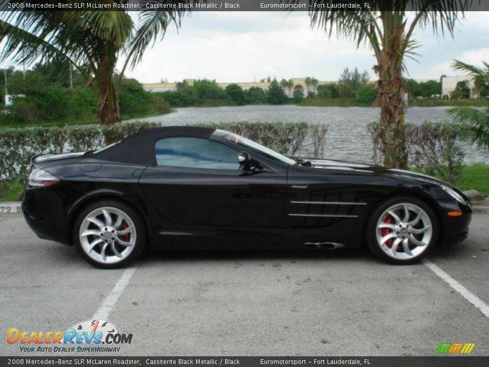 2008 Mercedes-Benz SLR McLaren Roadster Cassiterite Black Metallic / Black Photo #7