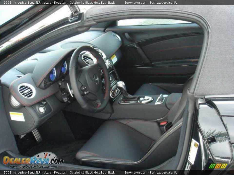 2008 Mercedes-Benz SLR McLaren Roadster Cassiterite Black Metallic / Black Photo #8