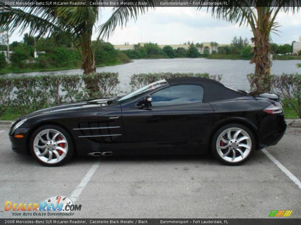 2008 Mercedes-Benz SLR McLaren Roadster Cassiterite Black Metallic / Black Photo #11