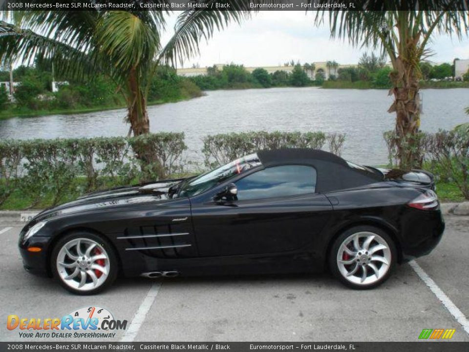 2008 Mercedes-Benz SLR McLaren Roadster Cassiterite Black Metallic / Black Photo #12