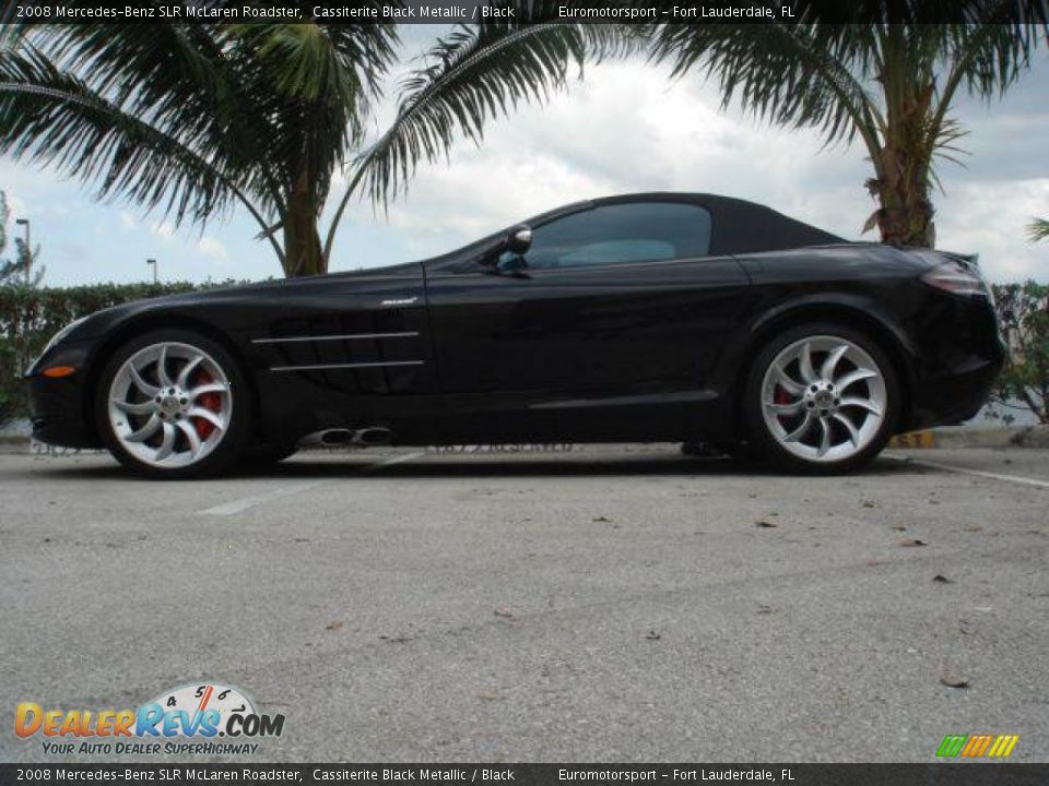 2008 Mercedes-Benz SLR McLaren Roadster Cassiterite Black Metallic / Black Photo #13