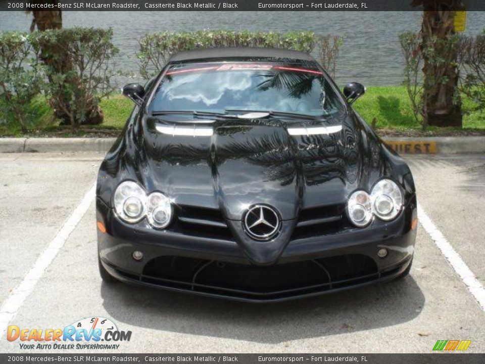 2008 Mercedes-Benz SLR McLaren Roadster Cassiterite Black Metallic / Black Photo #16