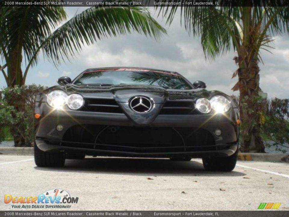 2008 Mercedes-Benz SLR McLaren Roadster Cassiterite Black Metallic / Black Photo #17