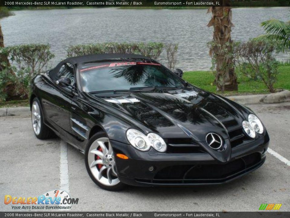 2008 Mercedes-Benz SLR McLaren Roadster Cassiterite Black Metallic / Black Photo #18