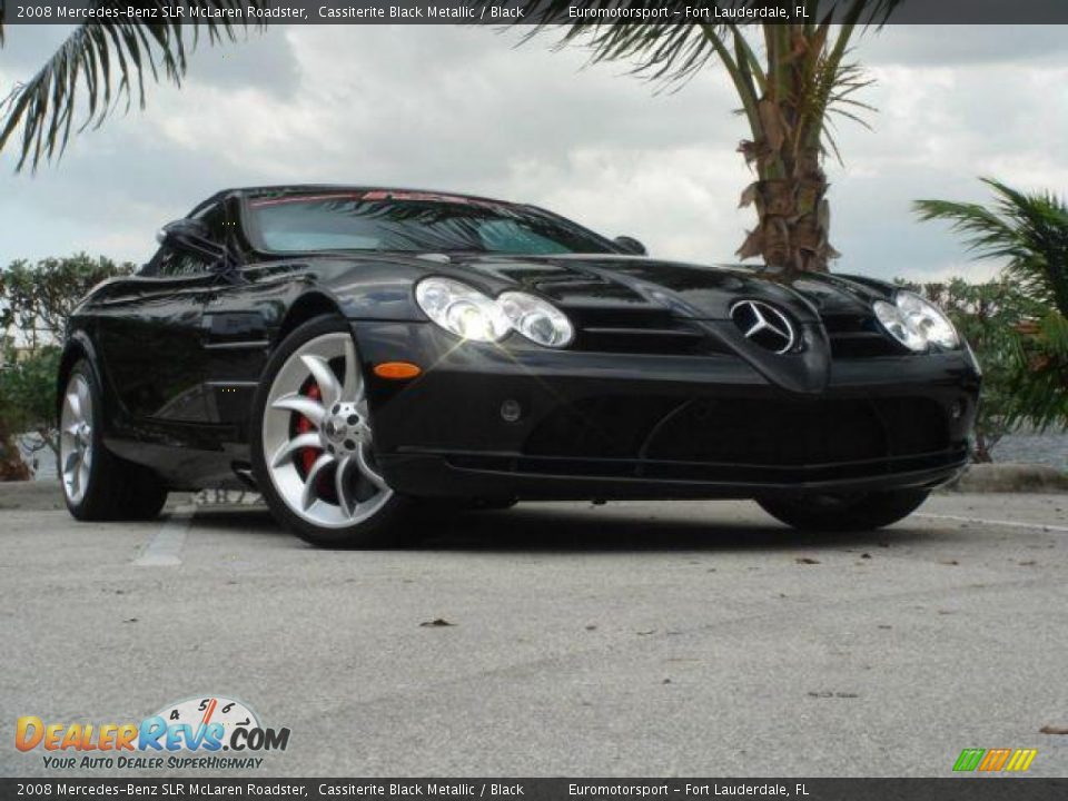 2008 Mercedes-Benz SLR McLaren Roadster Cassiterite Black Metallic / Black Photo #19