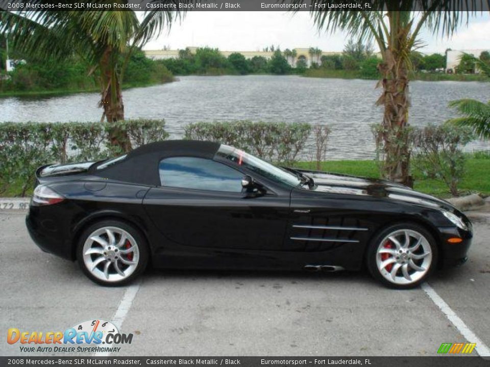 2008 Mercedes-Benz SLR McLaren Roadster Cassiterite Black Metallic / Black Photo #20