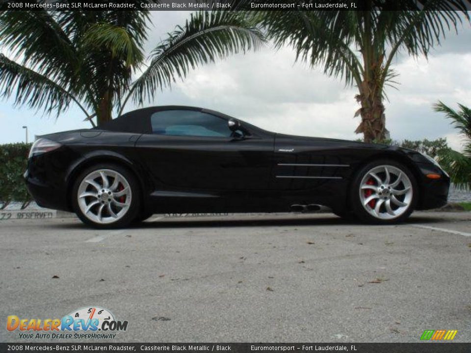 2008 Mercedes-Benz SLR McLaren Roadster Cassiterite Black Metallic / Black Photo #21