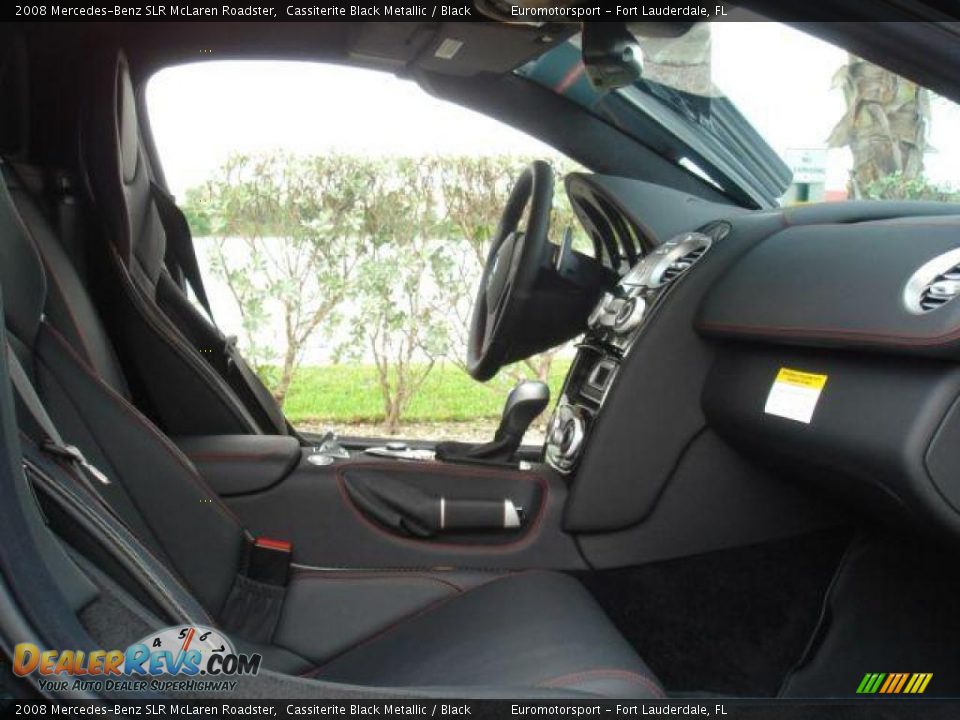2008 Mercedes-Benz SLR McLaren Roadster Cassiterite Black Metallic / Black Photo #23