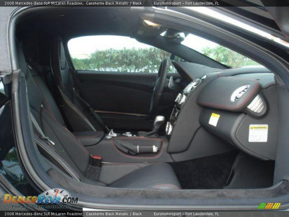 2008 Mercedes-Benz SLR McLaren Roadster Cassiterite Black Metallic / Black Photo #24