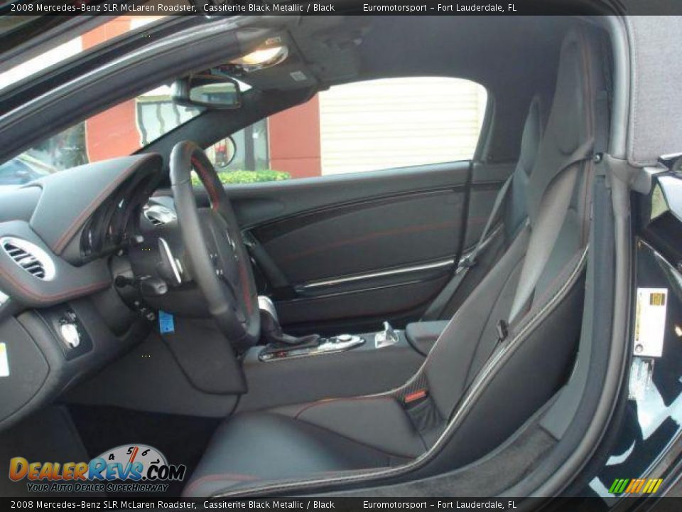2008 Mercedes-Benz SLR McLaren Roadster Cassiterite Black Metallic / Black Photo #25