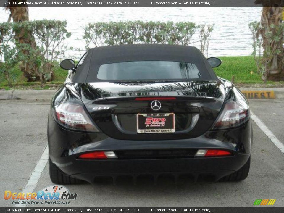 2008 Mercedes-Benz SLR McLaren Roadster Cassiterite Black Metallic / Black Photo #26