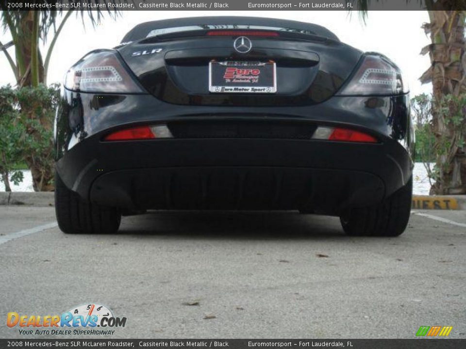 2008 Mercedes-Benz SLR McLaren Roadster Cassiterite Black Metallic / Black Photo #27