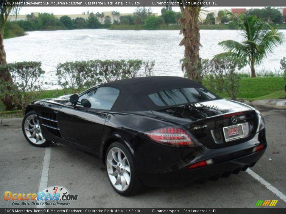 2008 Mercedes-Benz SLR McLaren Roadster Cassiterite Black Metallic / Black Photo #28