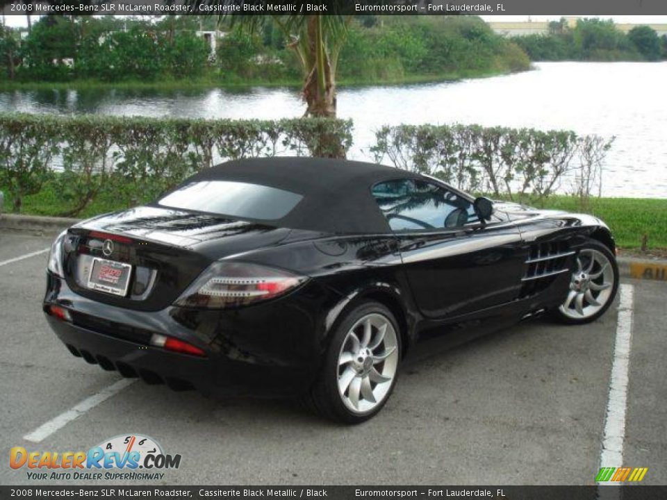 2008 Mercedes-Benz SLR McLaren Roadster Cassiterite Black Metallic / Black Photo #30