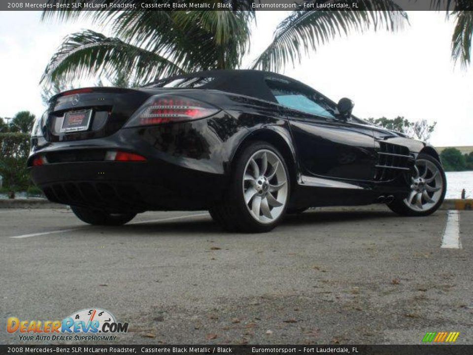 2008 Mercedes-Benz SLR McLaren Roadster Cassiterite Black Metallic / Black Photo #31