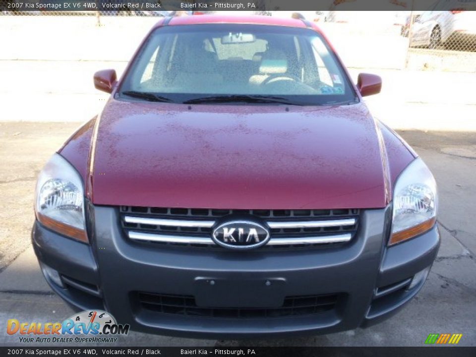 2007 Kia Sportage EX V6 4WD Volcanic Red / Black Photo #5
