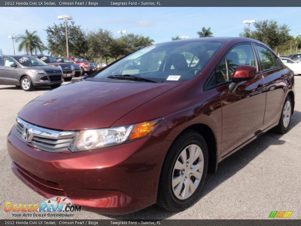 Front 3/4 View of 2012 Honda Civic LX Sedan Photo #13