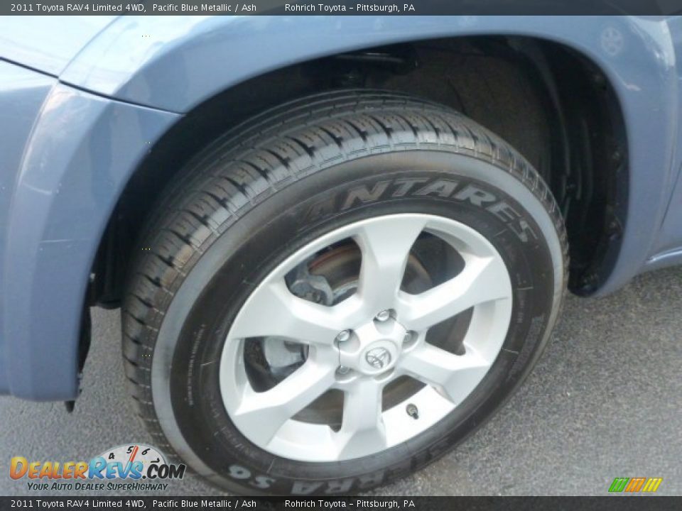 2011 Toyota RAV4 Limited 4WD Pacific Blue Metallic / Ash Photo #8