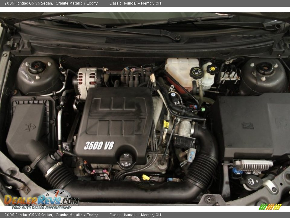 2006 Pontiac G6 V6 Sedan Granite Metallic / Ebony Photo #15
