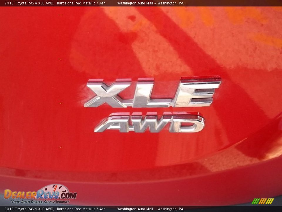 2013 Toyota RAV4 XLE AWD Barcelona Red Metallic / Ash Photo #9