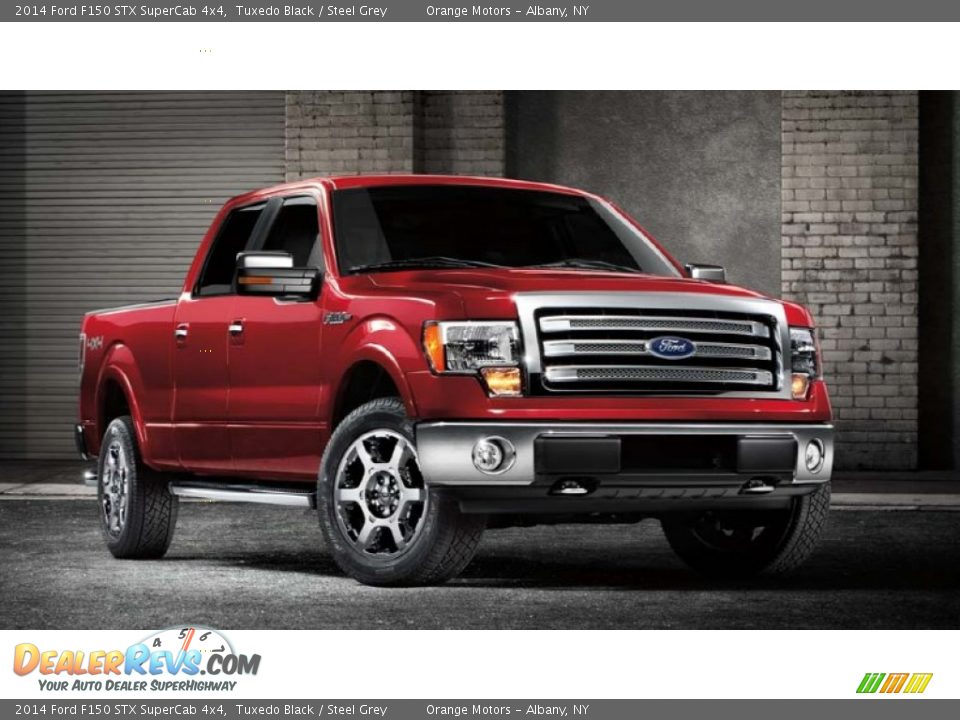 2014 Ford F150 STX SuperCab 4x4 Tuxedo Black / Steel Grey Photo #2