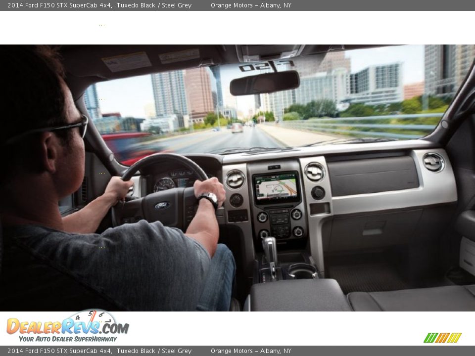 2014 Ford F150 STX SuperCab 4x4 Tuxedo Black / Steel Grey Photo #3